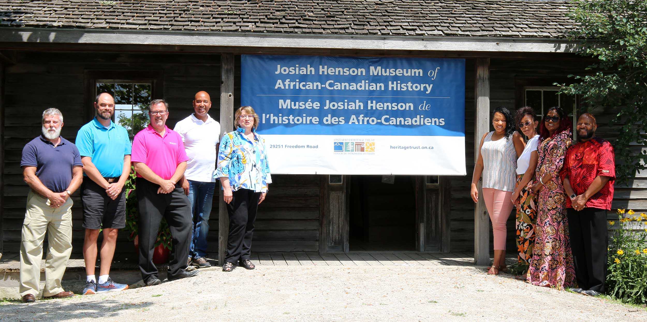 Dévoilement du nouveau nom du Musée Josiah Henson de l'histoire des Afro-Canadiens le 30 juillet 2022.