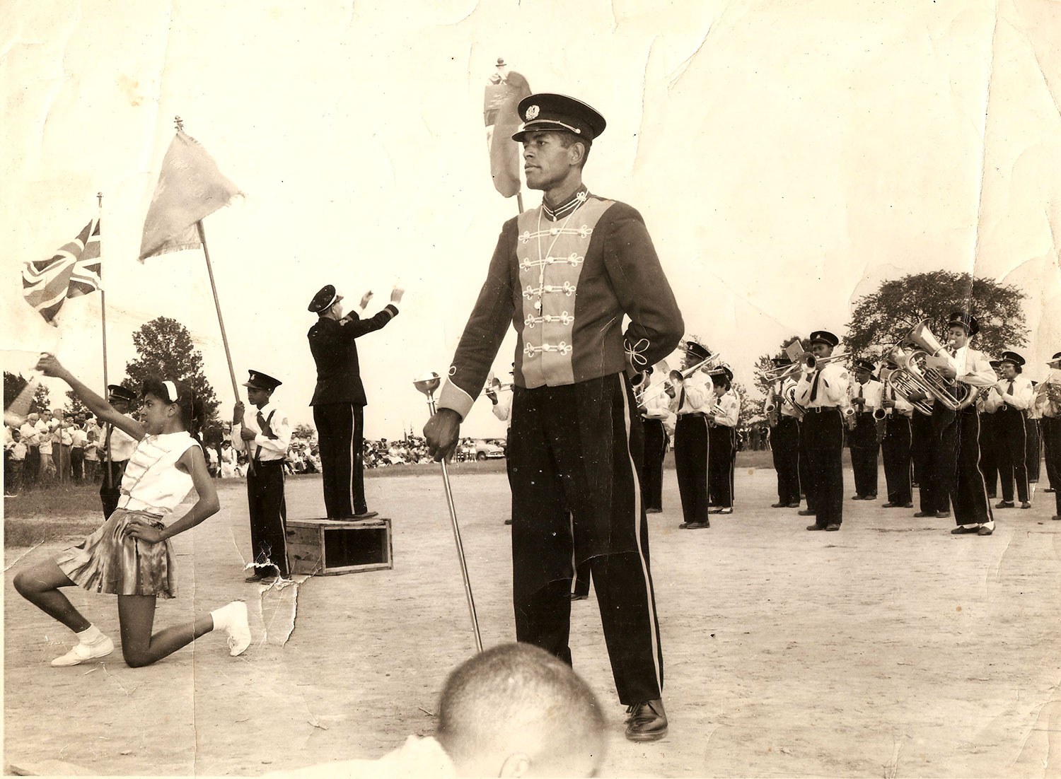 Le Maple Leaf Band de North Buxton, à un « tatoo » tenu à North Buxton en 1960 (Photo gracieusement fournie par Adrienne Shadd)