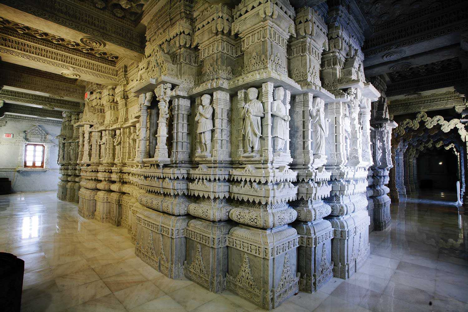 L’intérieur du BAPS Shri Swaminarayan Mandir (photographie gracieusement fournie par le BAPS Shri Swaminarayan Mandir)