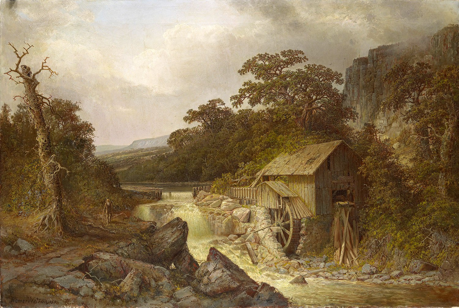 The Pioneer Mill, 1880, Homer Watson, huile sur toile, 86 x 127 cm, collection royale (Photo : Royal Collection Trust/© S. M. la reine Élisabeth II 2012)