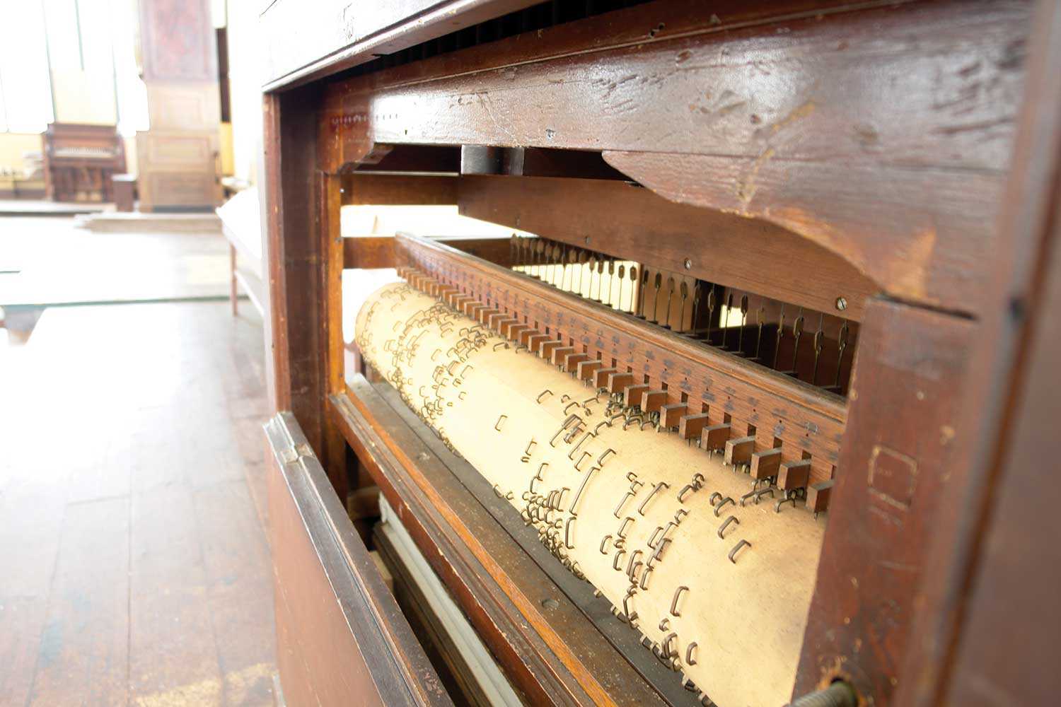 L’orgue de Barbarie de Sharon Temple a été construit vers 1830 par Richard Coates (Photo : Katherine Belrose)
