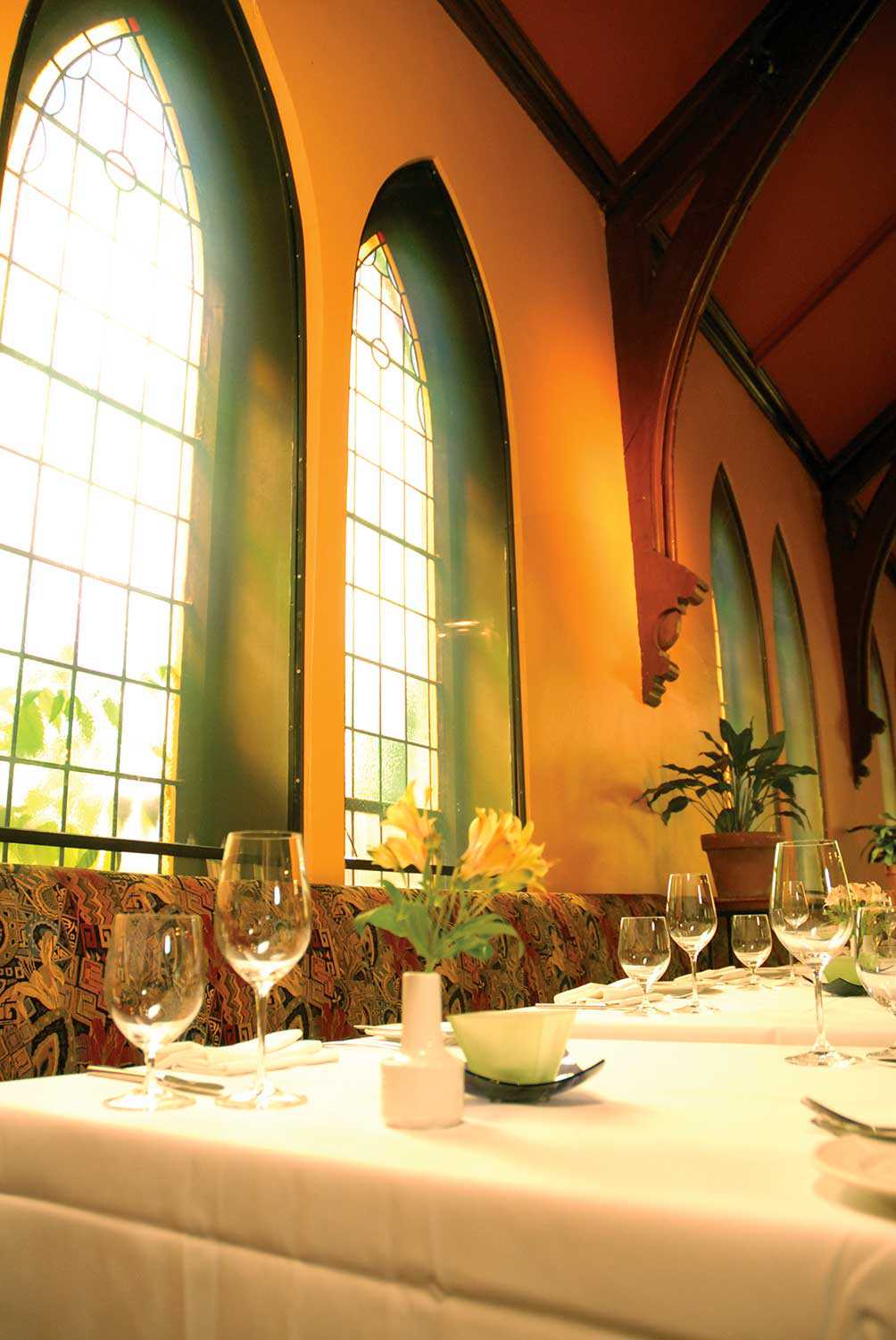 Salle à manger principale, Church Restaurant, à Stratford (Photographie gracieusement fournie par le Church Restaurant)