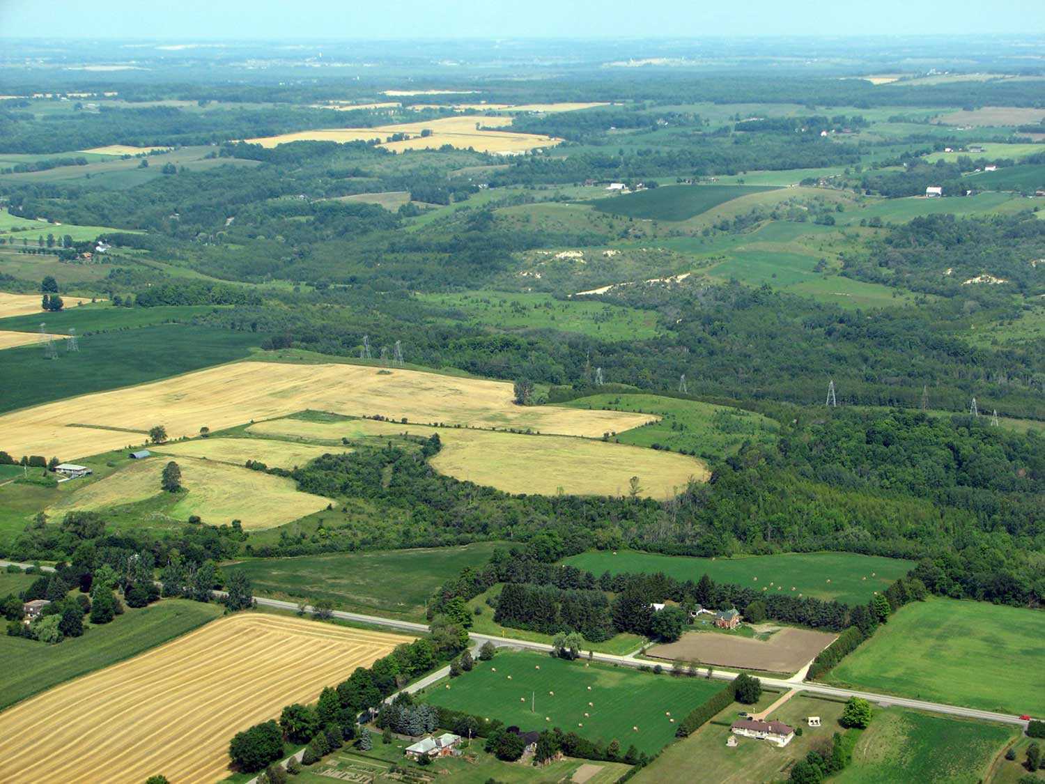 Une vue aérienne des terres de la vallée d’Enniskillen (Photo avec la permission de l’Office de protection de la nature du lac Ontario Centre)