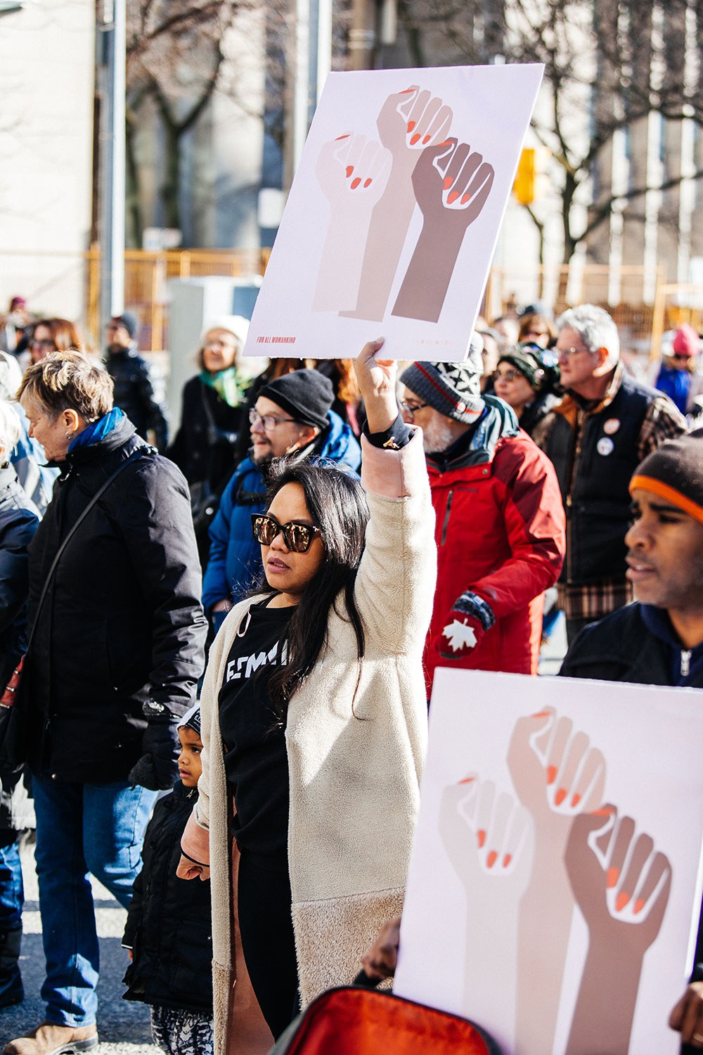 Marche des femmes à Toronto, en janvier 2018. Photo : Tanja Tiziana.