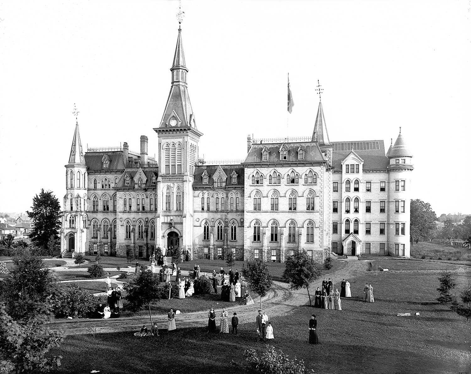Collège Alma, 1891 (Photo reproduite avec la permission des archives du comté d’Elgin)
